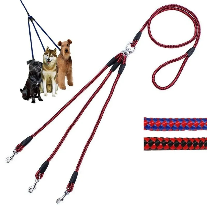 3 Way Pet Dog Walking Lead