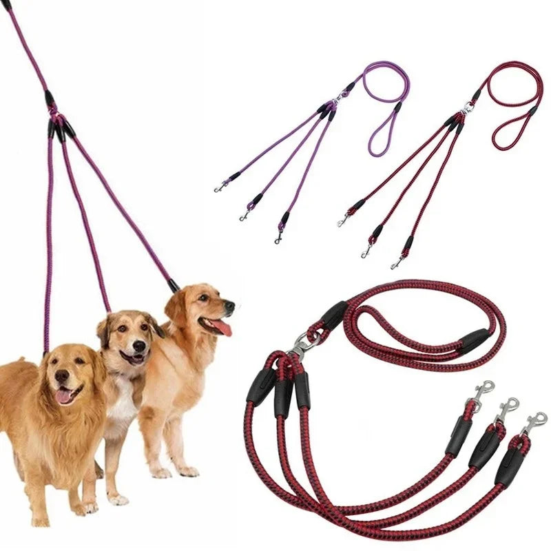 3 Way Pet Dog Walking Lead